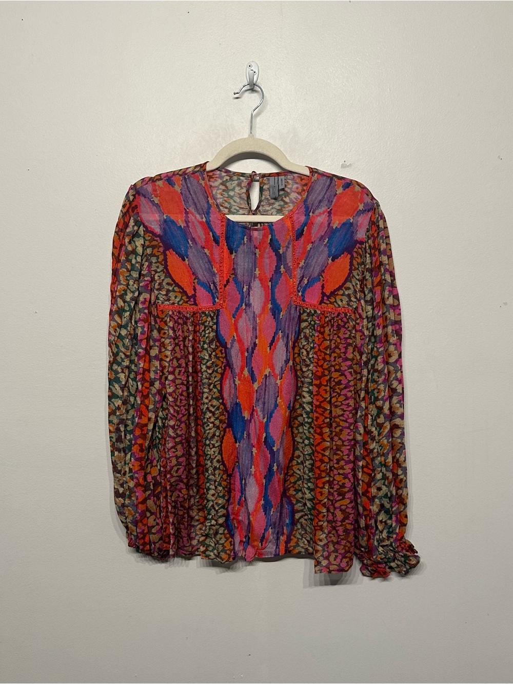 Blank London Anthropologie Miranda Boho Peasant Blouse Top Medium - Picture 5 of 10